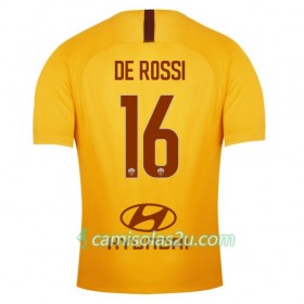 Camisolas de Futebol AS Roma De Rossi 16 Equipamento 3ª 2018/19 Manga Curta